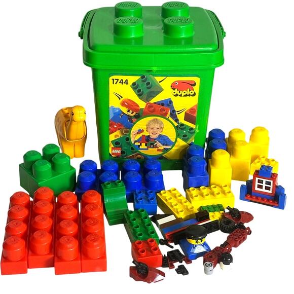 LEGO Large Block Containers #3036 #1744 #4103 Empty Bucket-Excellent-Lot of 3 - Picture 4 of 13